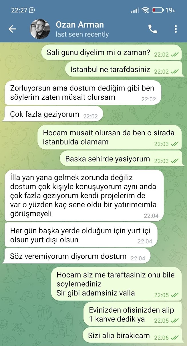 Ozan Arman forex dolandırıcılık yazişmalar 09