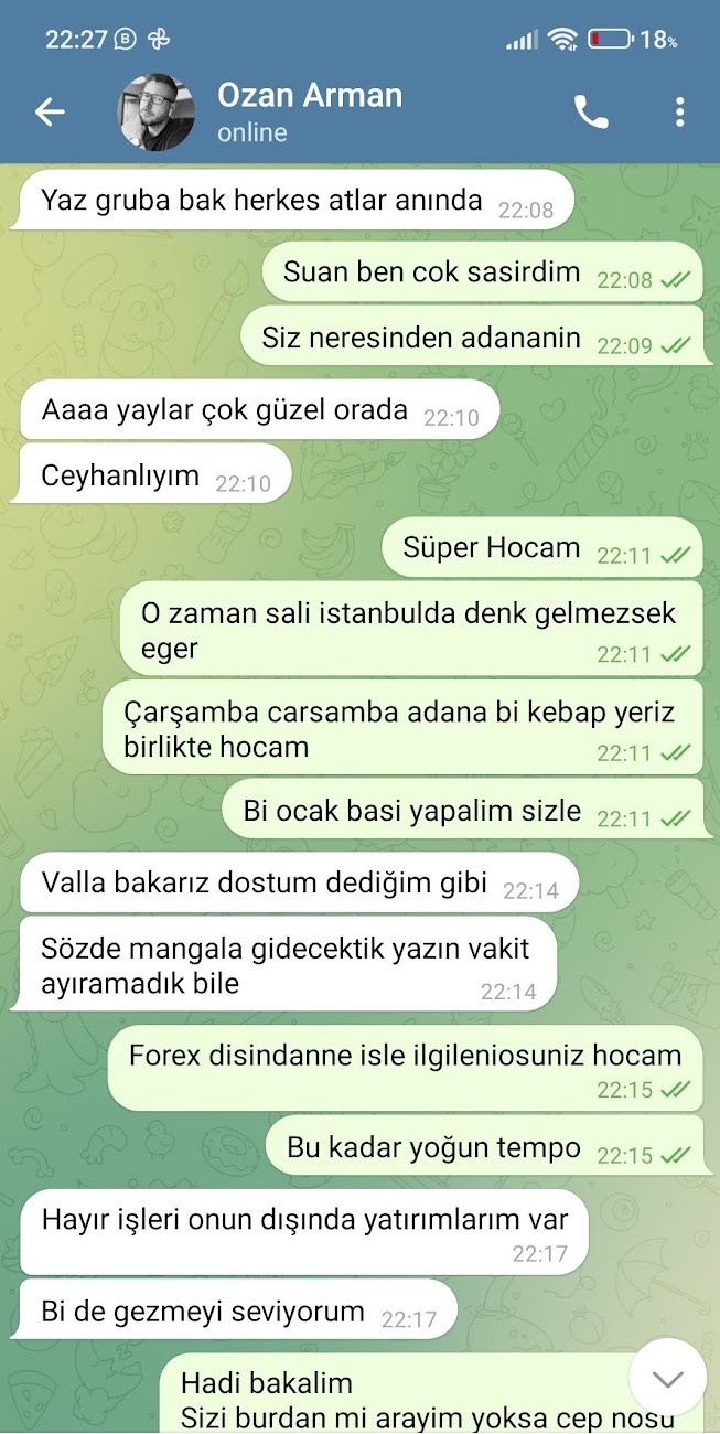 Ozan Arman forex dolandırıcılık yazişmalar 11